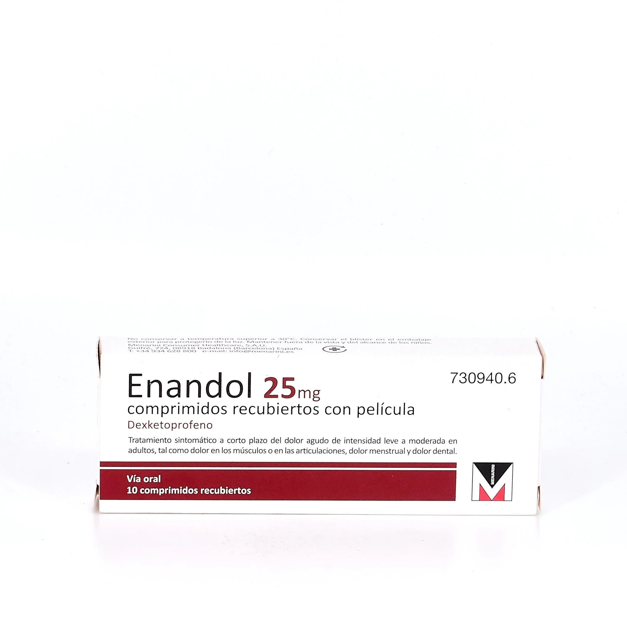 ENANDOL 25MG 10 COMP