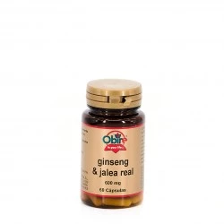 Obire Ginseng + Jalea Real 600 mg, 60 Caps.