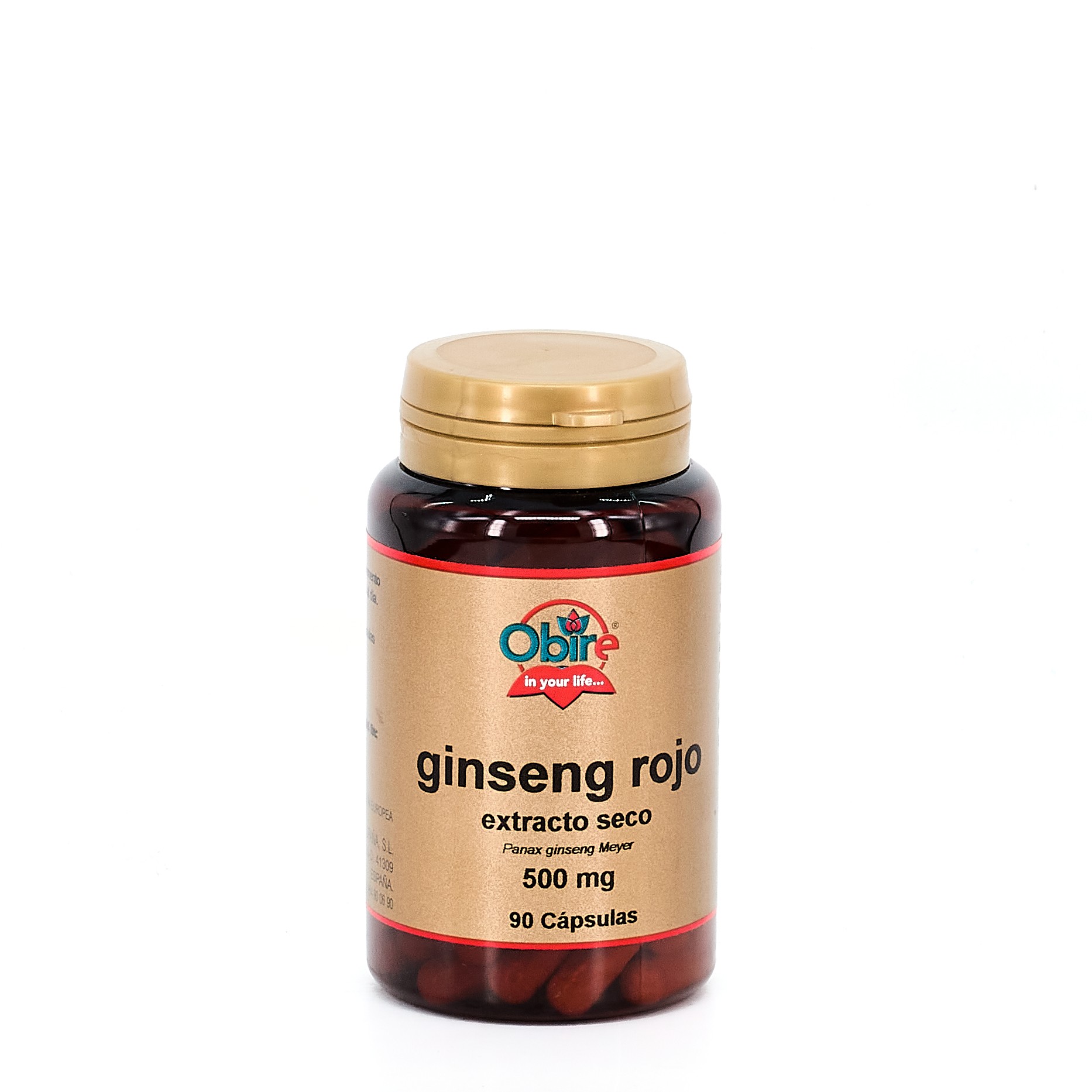 Obire Ginseng Rojo 500 mg, 90 Cpas.