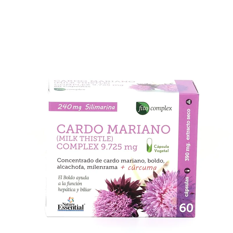 Nature Essential Cardo Mariano Complex 9.575mg, 60 cápsulas Nature Essential Cardo Mariano Complex 9.575mg, 60 cápsulas