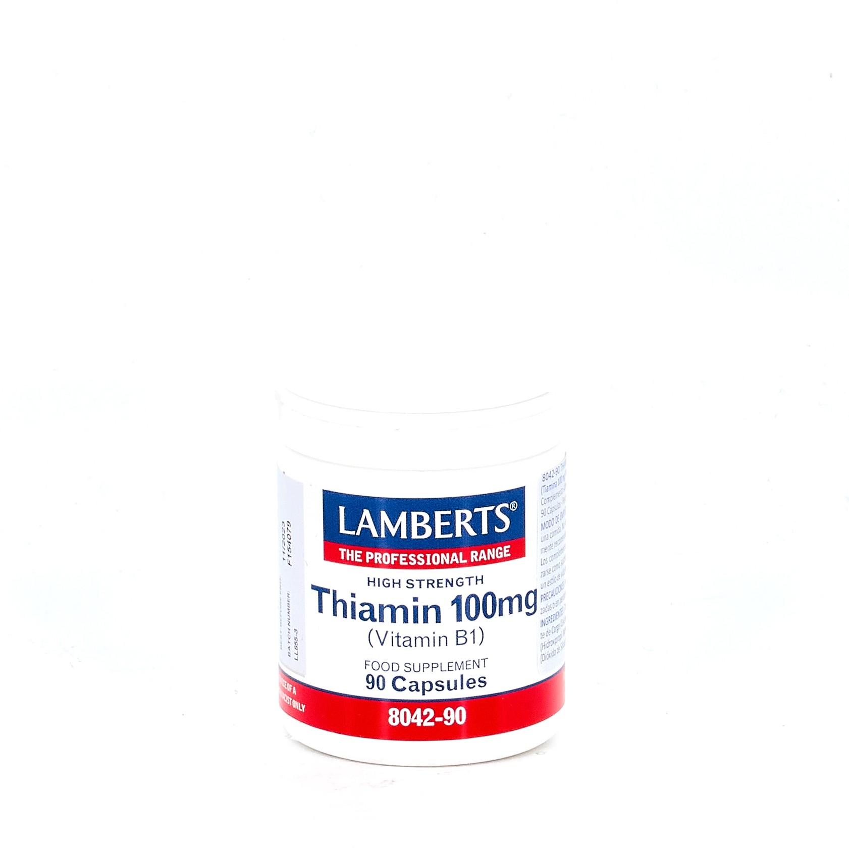 LAMBERTS Tiamina 100 mg, 90 comprimidos.