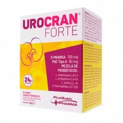 Urocran Forte sabor frambuesa, 30 sobres