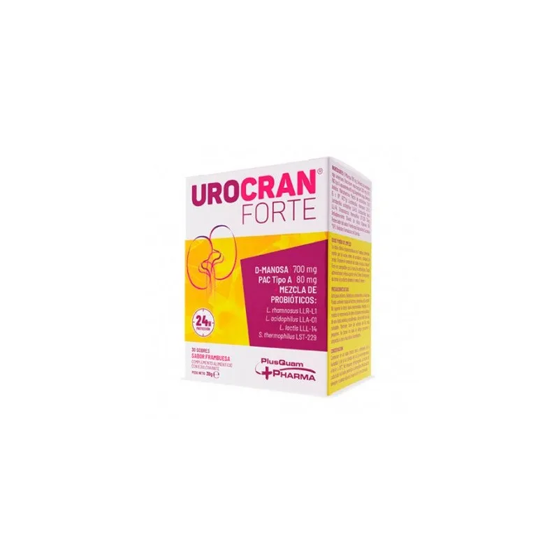 Urocran Forte sabor frambuesa, 30 sobres Urocran Forte sabor frambuesa, 30 sobres