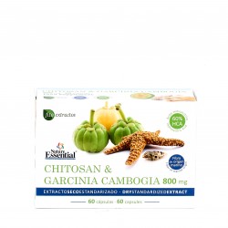 Nature Essential Chitosan+ HCA-Garcinia 800mg, 60 cápsulas.