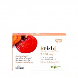 Nature Essential Reishi 2mg, 30 cápsulas.