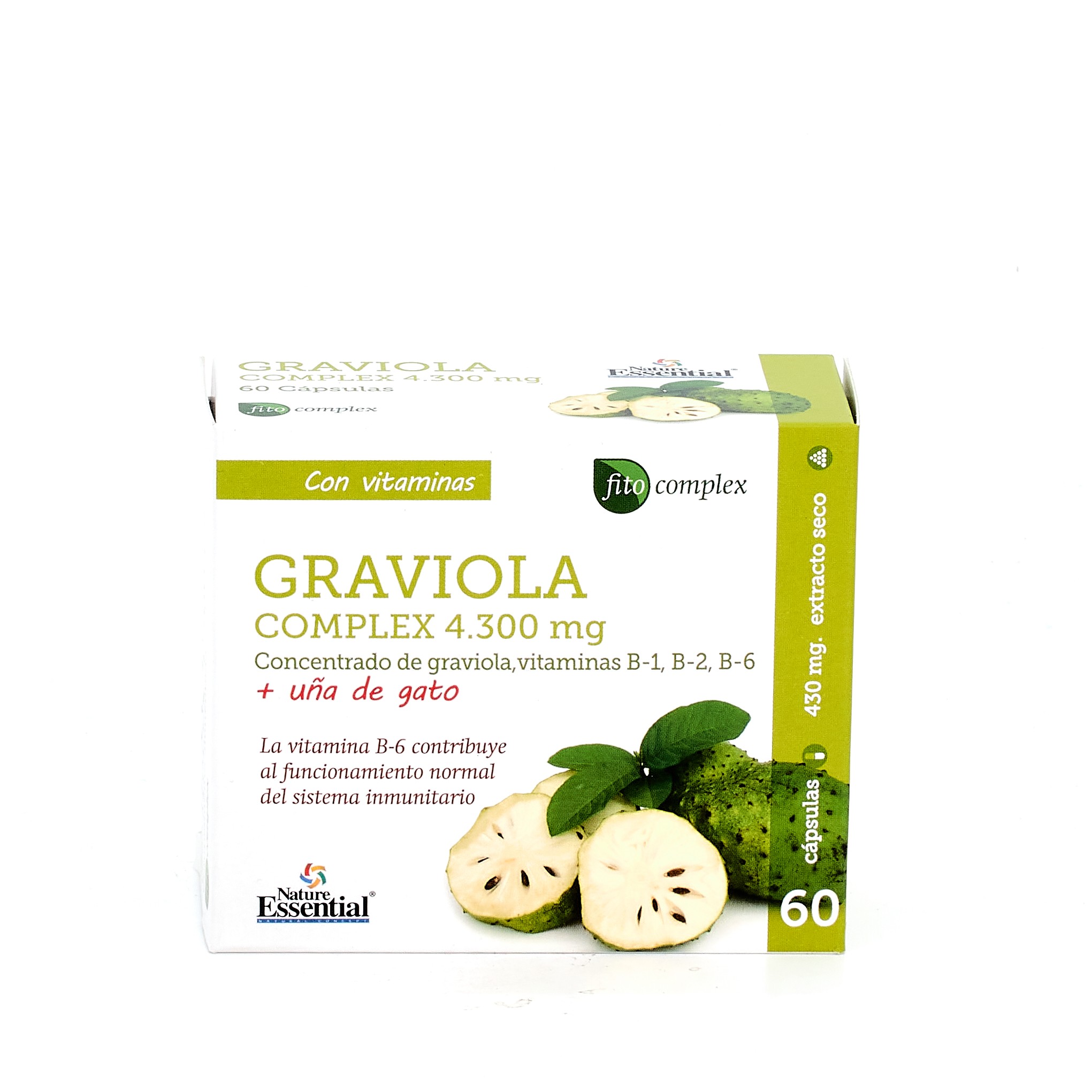 Nature Essential Graviola Complex 4.300mg, 60 cápsulas.