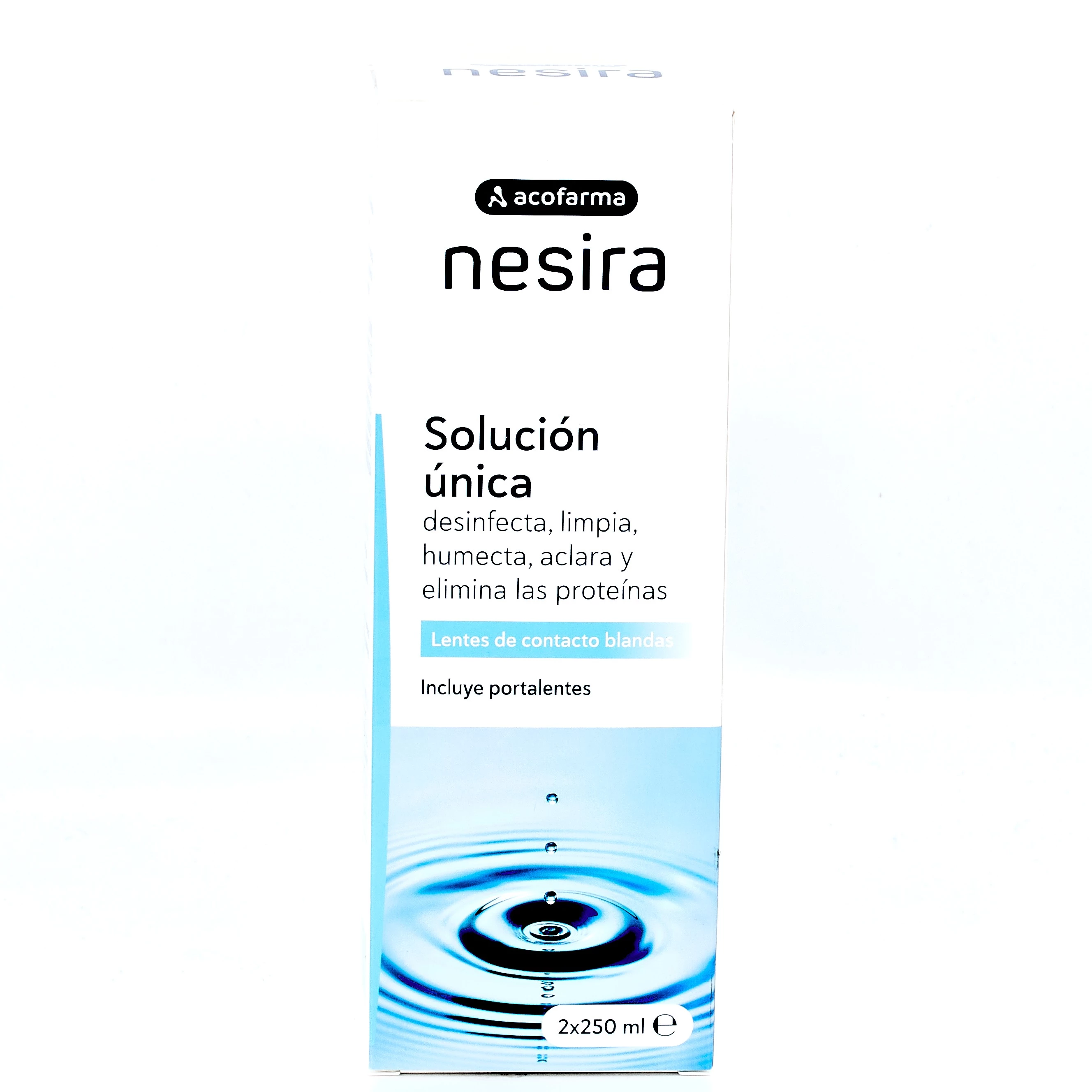 Acofar Solución Única Lentes de Contacto, 2x250ml.