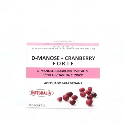 Integralia D-Manosa Cranberry Forte, 20 Sobres.