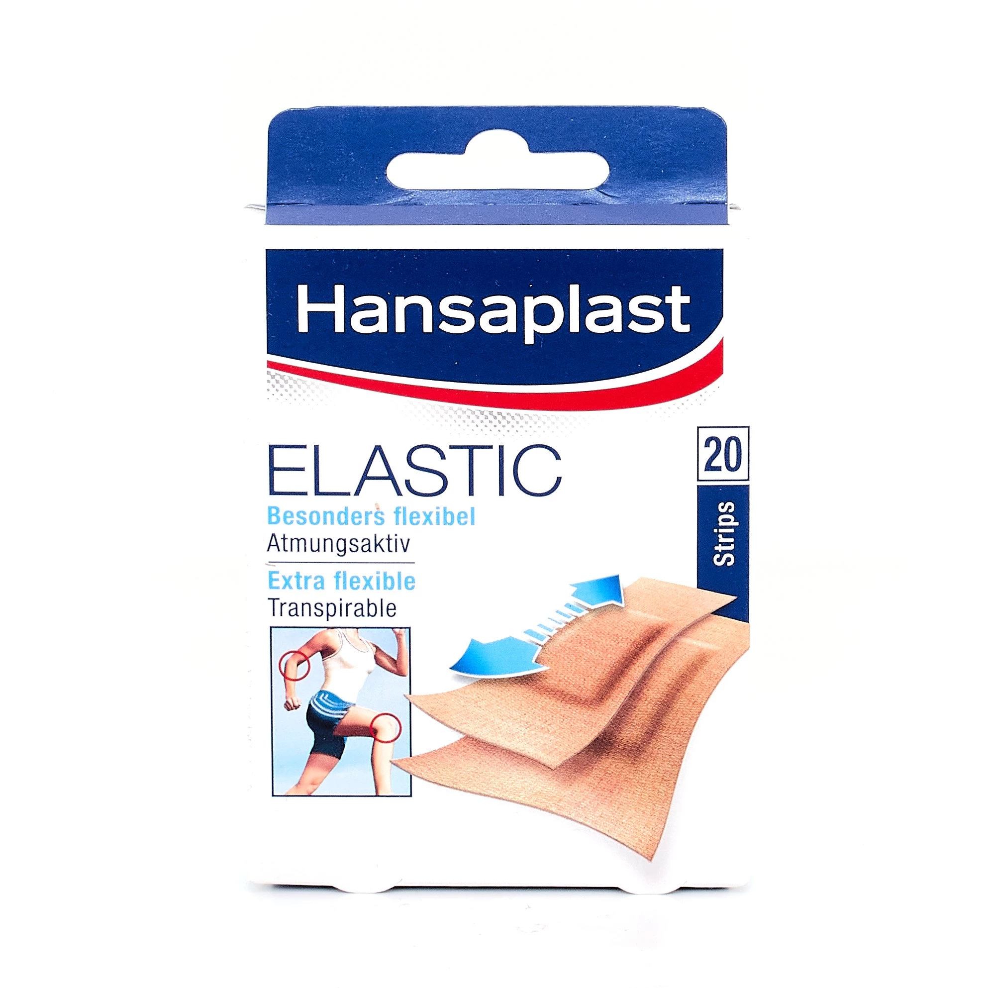 Hansaplast Elastic Antibacterial, 20Uds.