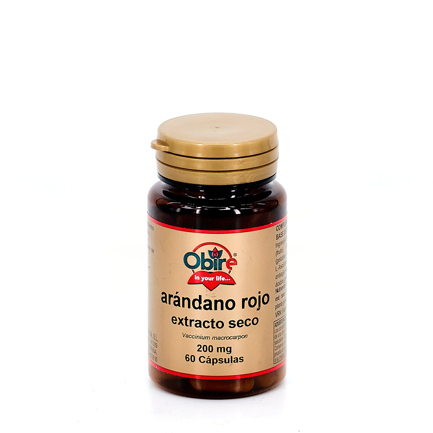 OBIRE ARÁNDANO ROJO 5000 MG. (EXT. SECO 200 MG.) 60 C-PSULAS