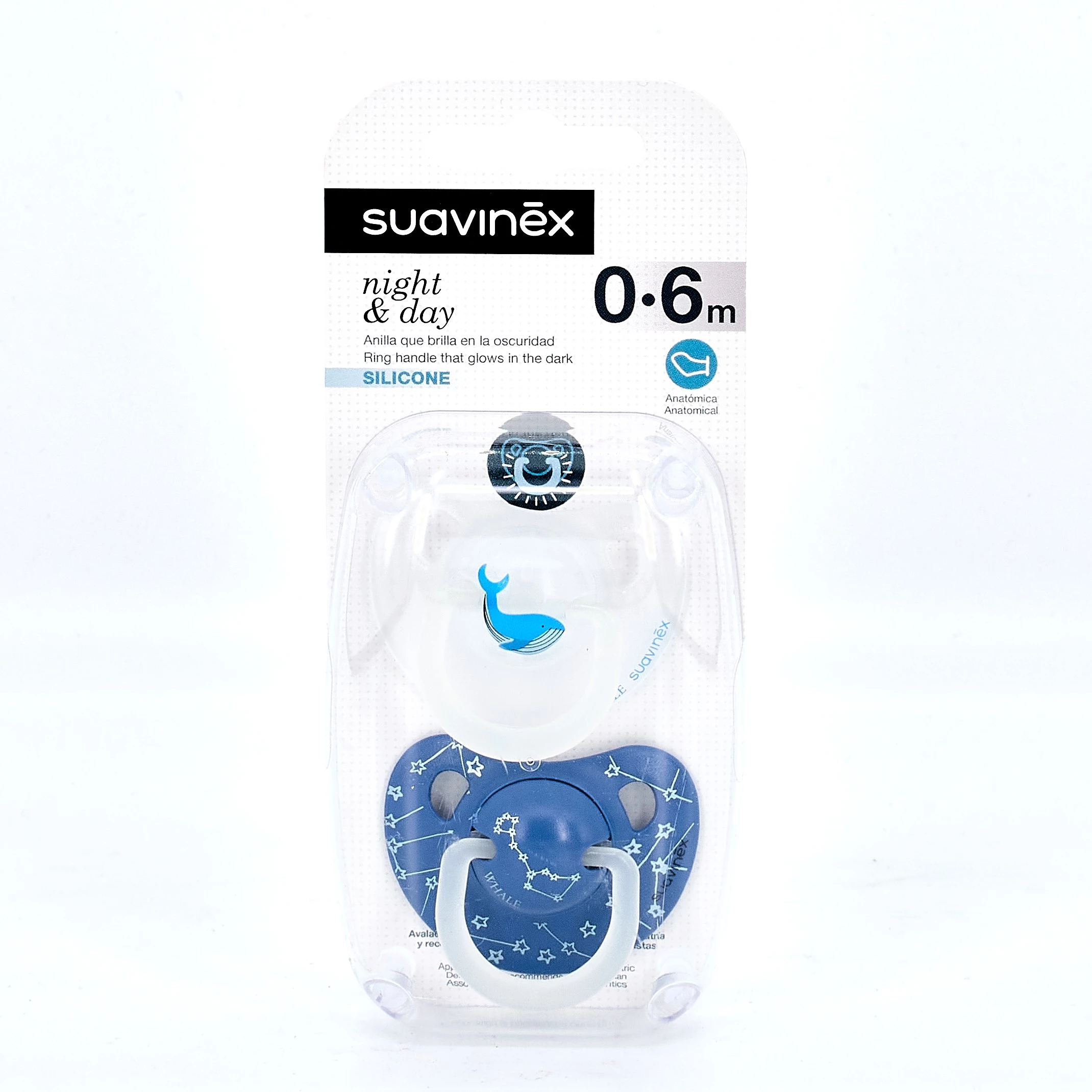 Suavinex Chupete Fisiologico 0-6 m Silicona 2 Uds