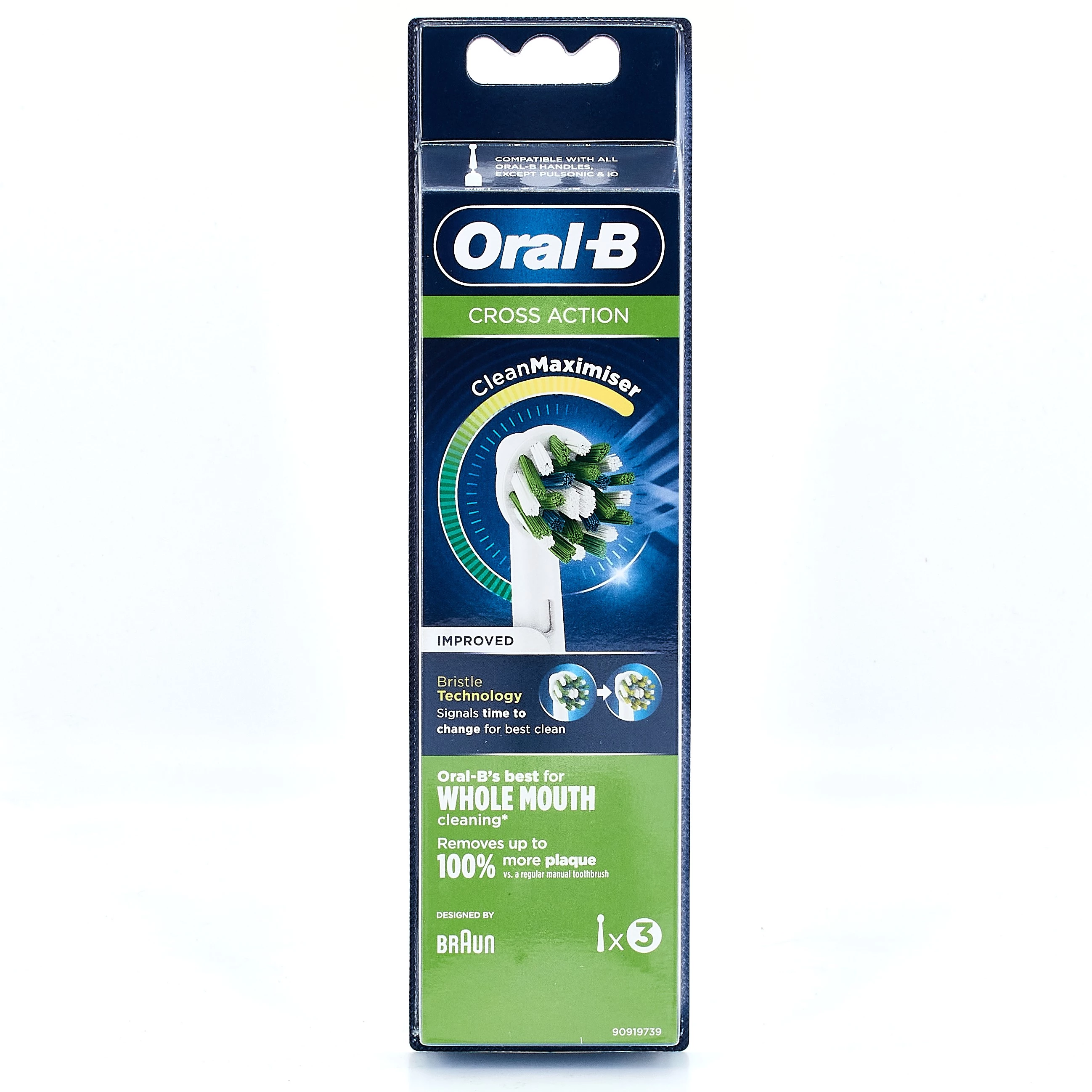 Recambior cepillo oral b crossaction 3 unidades