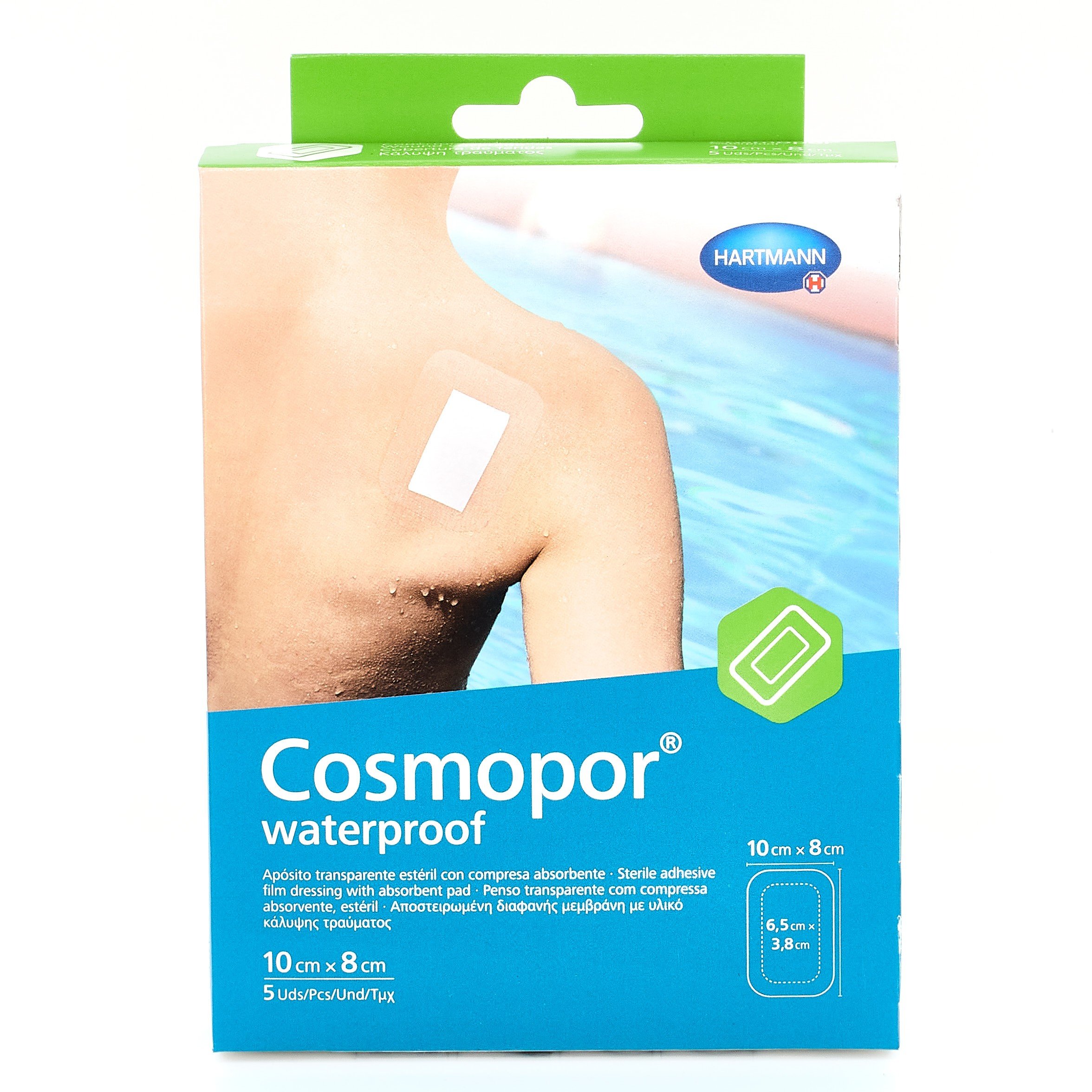 Cosmopor Waterproof, 10cm x 8cm 5 apósitos adhesivos