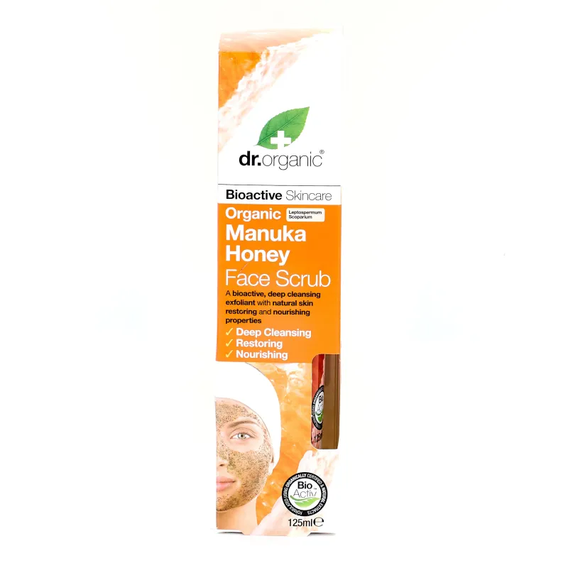 Dr Organic Exfoliante facial de Miel de Manuka, 125ml. Dr Organic Exfoliante facial de Miel de Manuka, 125ml.