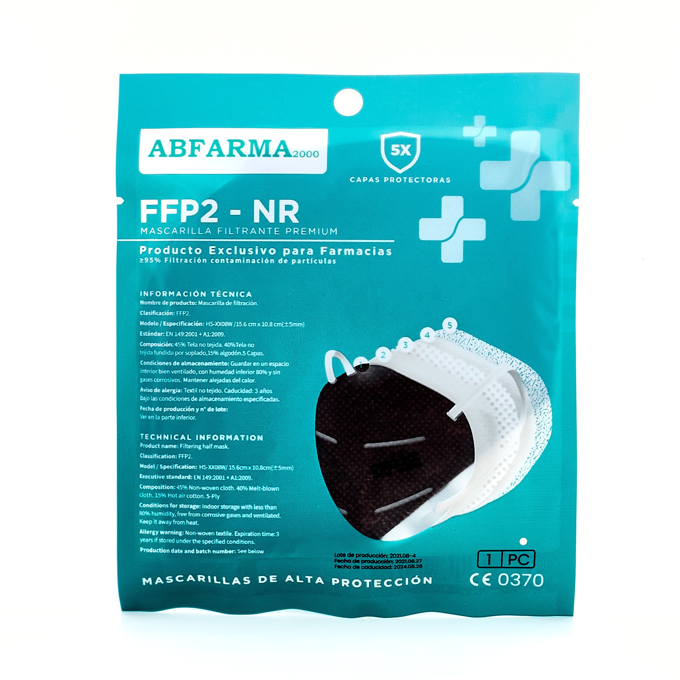 MASCARILLA FFP2 CHOCOLATE 1 UD