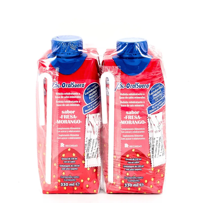 Bioralsuero brick fresa, 3x200ml. Bioralsuero brick fresa, 3x200ml.