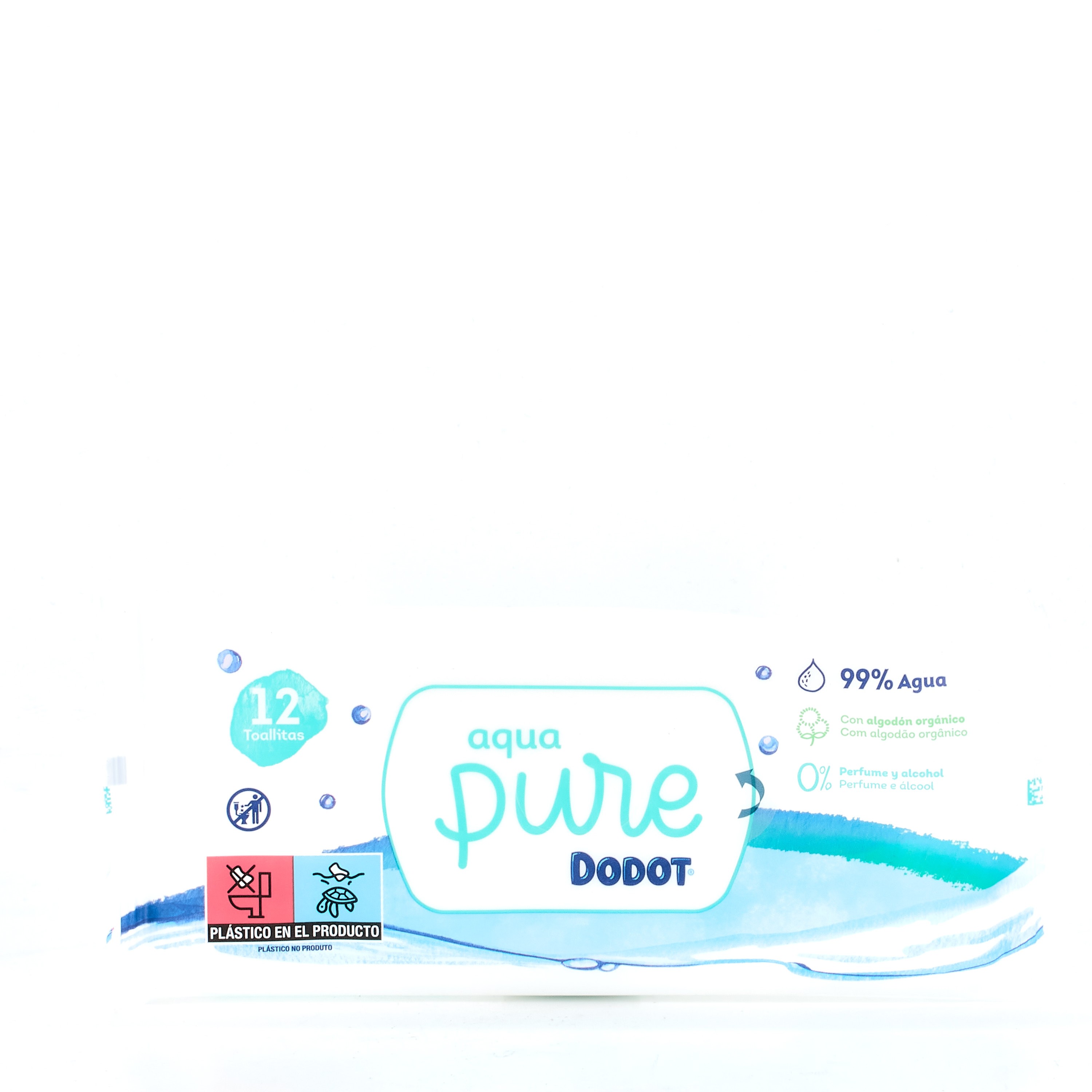 Comprar Dodot Aqua Pure 12 Toallitas. Limpieza del bebé. al mejor  precio