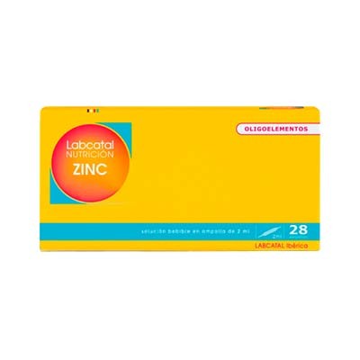 Labcatal Nutrición Zinc 67,4ug/2ml, 28 ampollas.