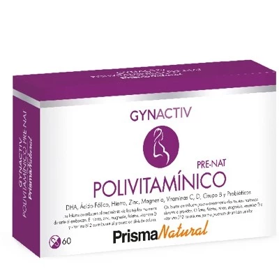 Prisma Natural Gynactiv polivitamínico PRE-NAT, 60 cápsulas