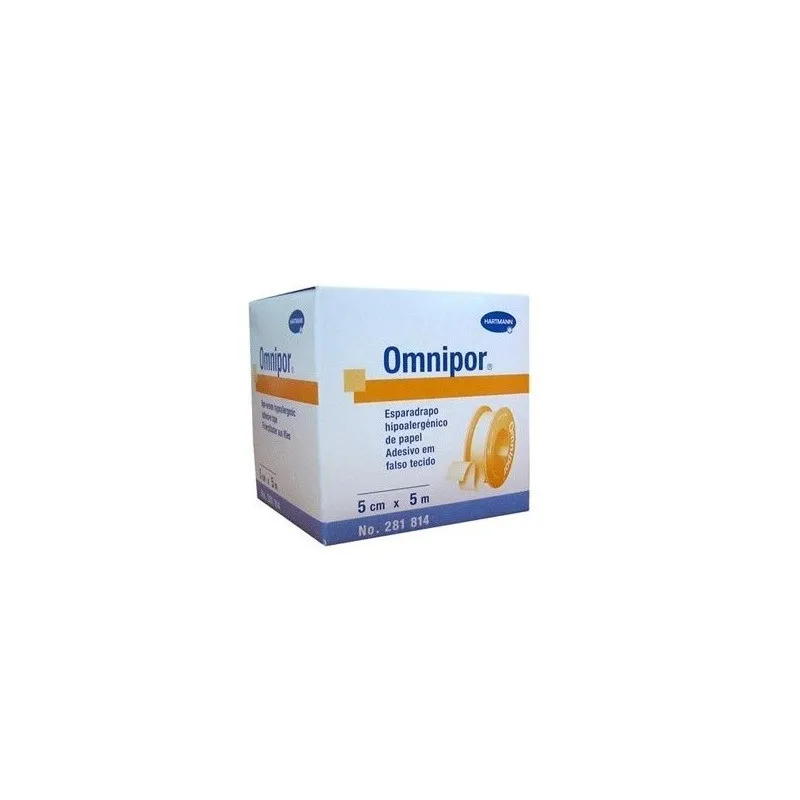 Omnipor esparadrapo hipoalégico papel, 5 m x 5 cm