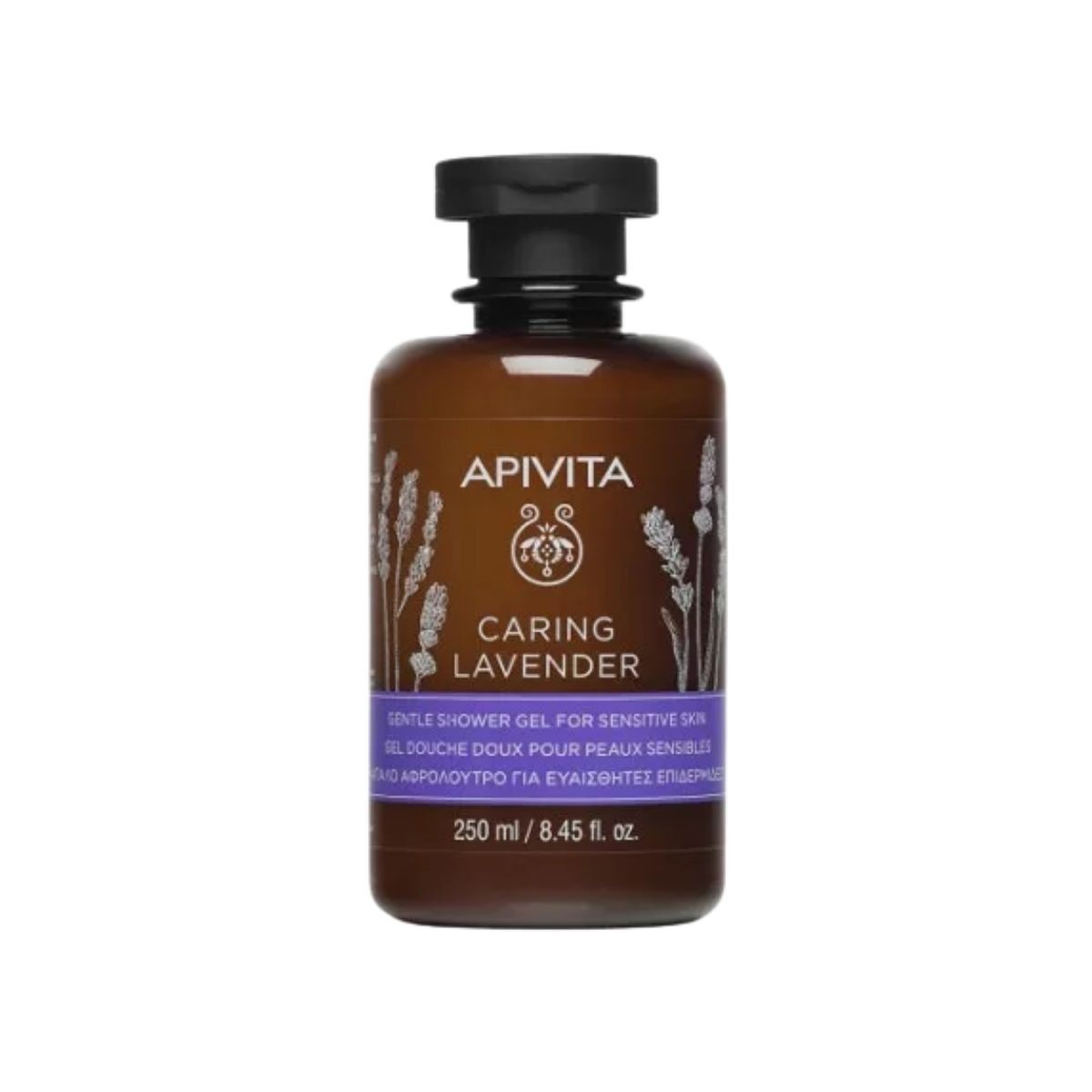 Apivita Caring Lavender Gel de Ducha Piel Sensible, 300ml.