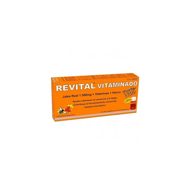 Revital Vitaminado jalea real forte, 20 viales