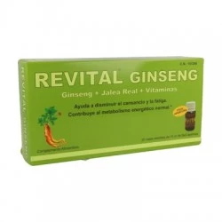 Revital ginseng + jalea + vitaminas, 20 ampollas