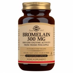 Solgar Bromelina 300 mg, 60 Comprimidos.