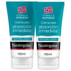 Neutrogena Crema pies absorción inmediata duplo, 2x100 ml