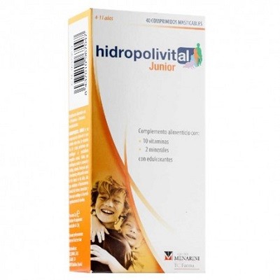 Hidropolivital Junior, 40 comprimidos masticables