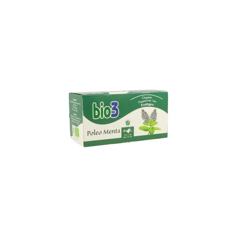 Bio3 Poleo menta ecologico, 25 filtros