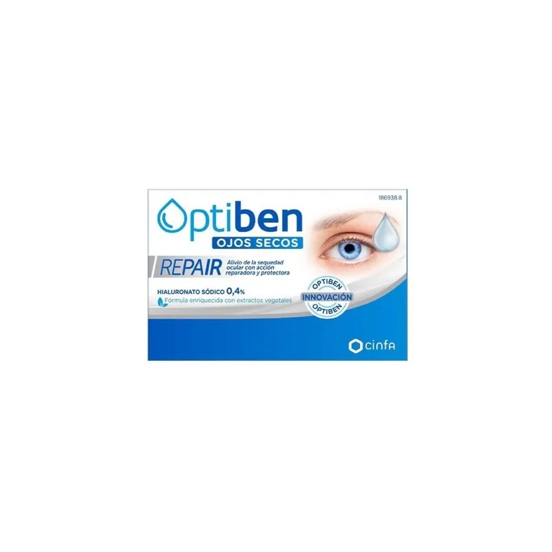 Optiben ojos secos repair, 20 monodosis