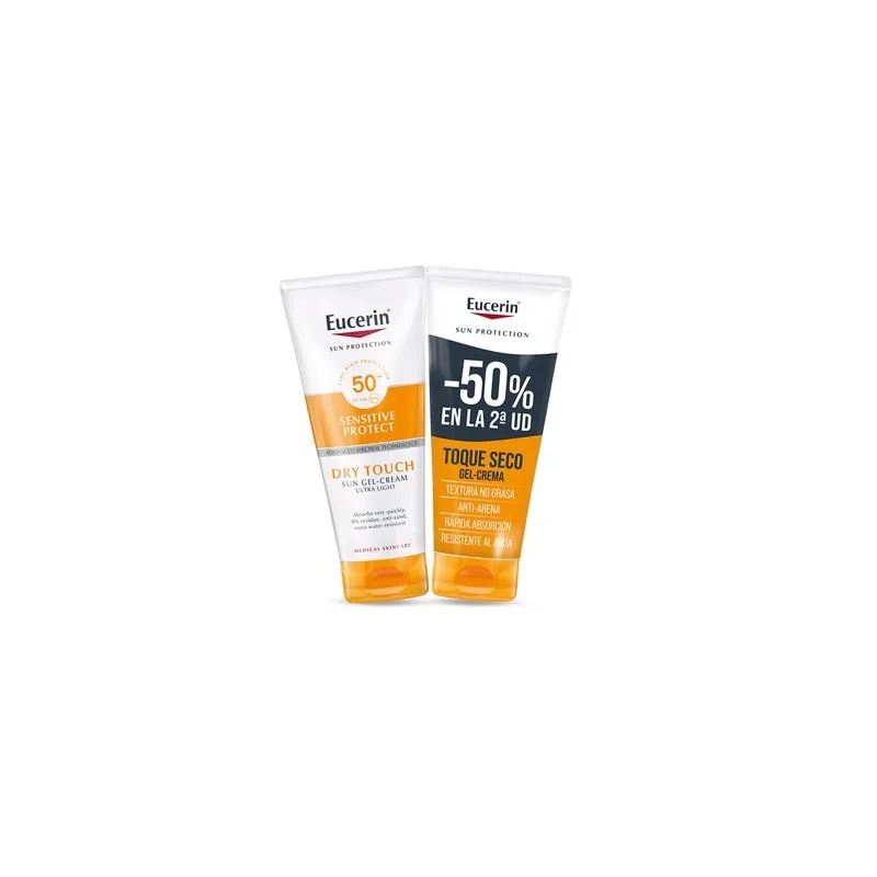 Eucerin sun duplo dry touch gel-cream ultra light FPS 50, 2x200 ml