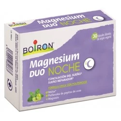 Boiron magnesium duo noche, 30 cápsulas