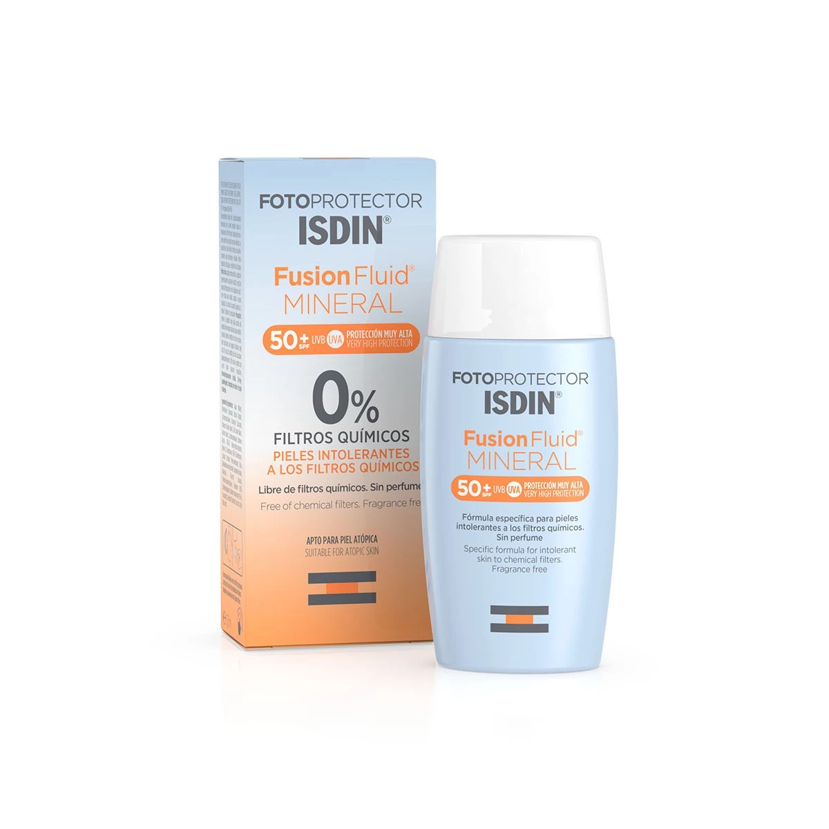 Fotoprotector Isdin Fusion Fluid Mineral SPF50+, 50ml