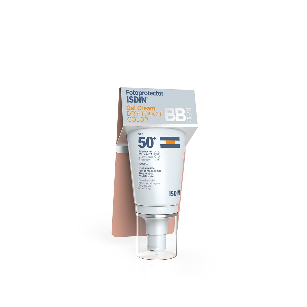 Fotoprotector Isdin Gel-cream Dry touch Color BB Cream PF50+, 50ml.