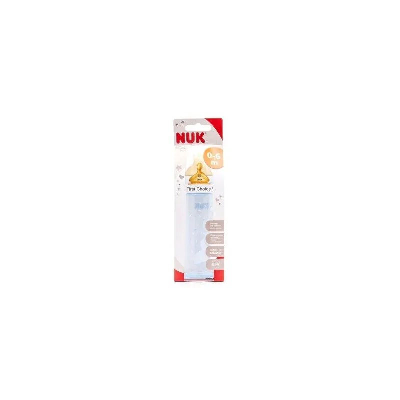 NUK Biberón First Choice Látex 0-6 m, 300 ml.