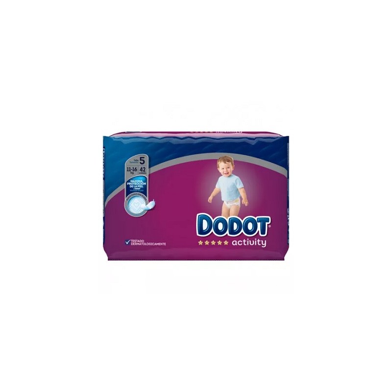 Dodot Pañales Activity Talla 5 52 uds