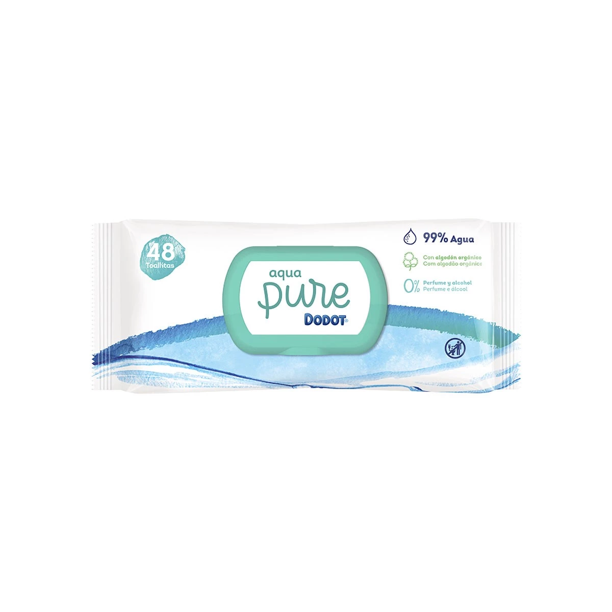 Dodot Aqua Pure Toallitas, 48 Uds.