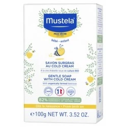 Mustela jabón sobregraso al cold cream y cera de abeja Bio, 150 g