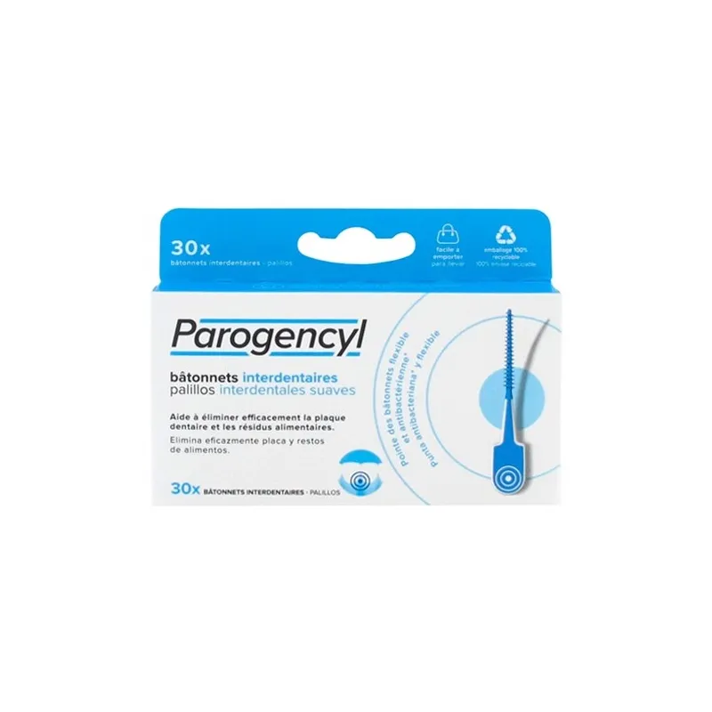 Parogencyl palillos interdentales suaves, 30 unidades