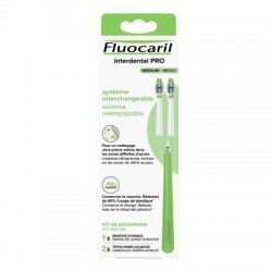 Fluocaril interdental PRO kit inicial, mango + 2 recambios medio