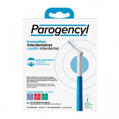 Parogencyl kit inicial cepillos interdentales, mango + 6 recambios