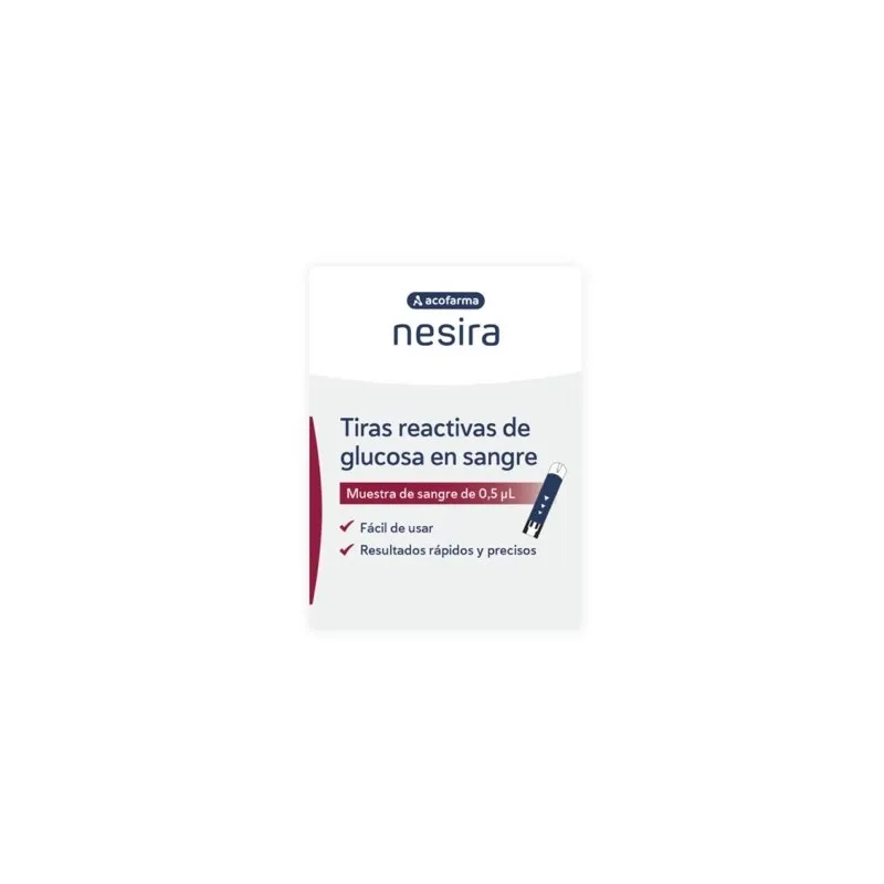 Acofarma nesira tiras reactivas de glucosa en sangre, 50 unidades Acofarma nesira tiras reactivas de glucosa en sangre, 50 unidades