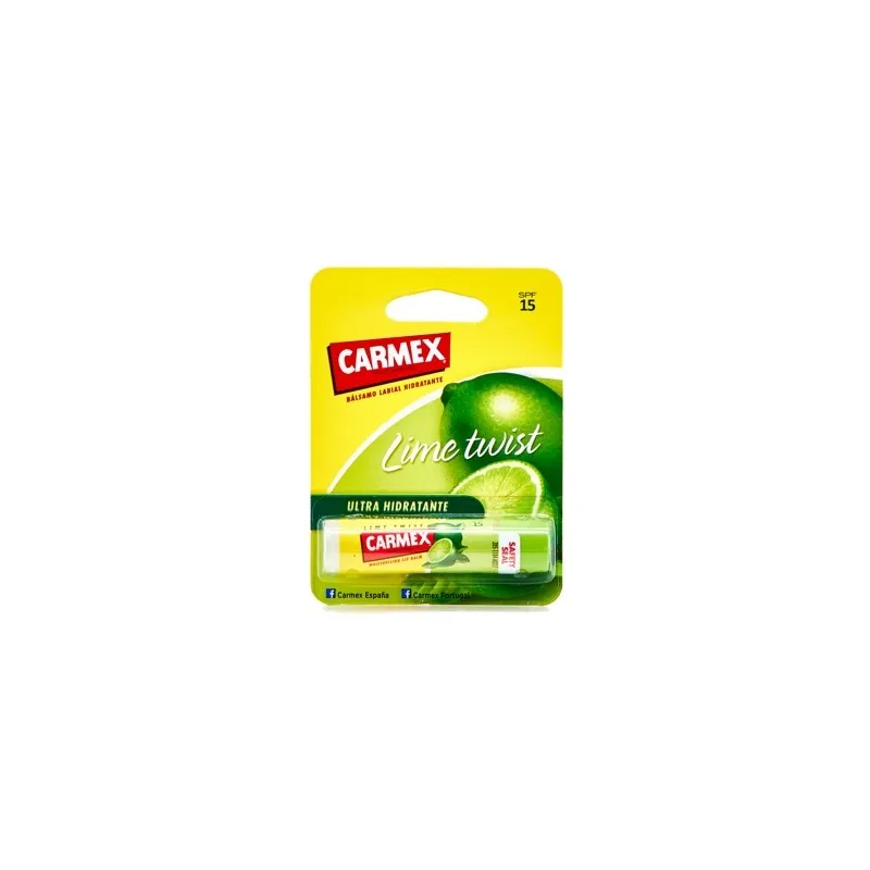 Carmex lime twist bálsamo labial hidratante SPF 15