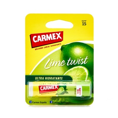 Carmex lime twist bálsamo labial hidratante SPF 15
