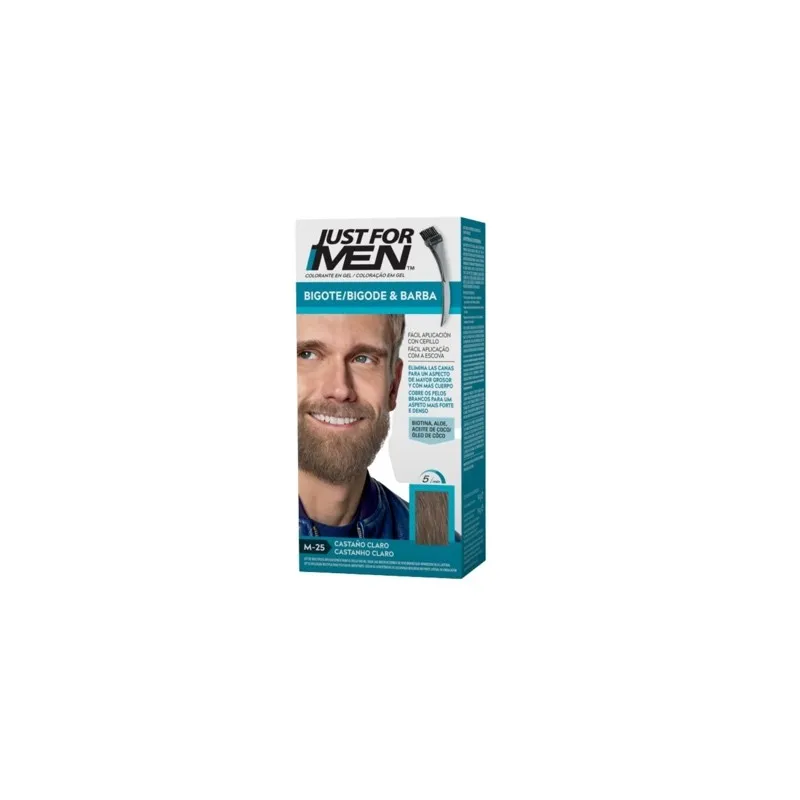 Just For Men bigote y barba castaño claro M-25, 30 ml