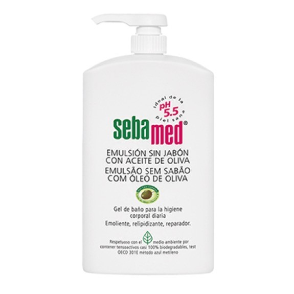 Sebamed Emulsión sin jabon Aceite de oliva, 1litro