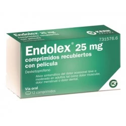 Endolex 25 mg comprimidos recubiertos con pelÃ­cula, 12 comprimidos