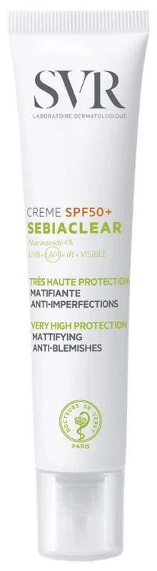 SVR Sebiaclear Crema SPF50 Anti-imperfecciones, 50ml.